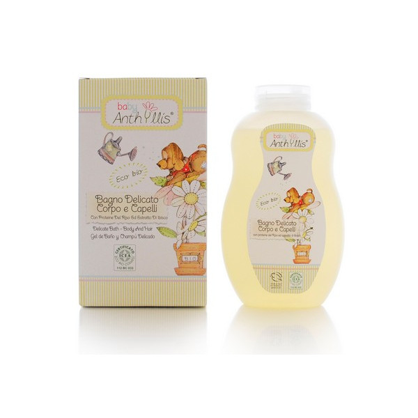 BABY ANTHYLLIS Gel de baño y champú delicado con proteínas de arroz